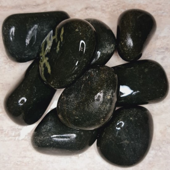 Semi-polished Olivine stones for sauna 20kg