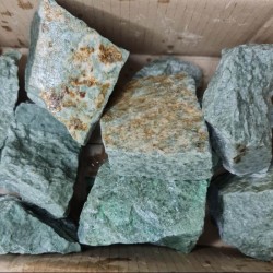 Angular split-face Jadeite 1st grade - medium stones 8kg for sauna Angular split-face Jadeite 1st grade - medium stones 8kg for sauna
