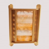 Lampshade for sauna lamp with HIMALAYAN SALT 5, corner Lampshade for sauna lamp with HIMALAYAN SALT 5, corner