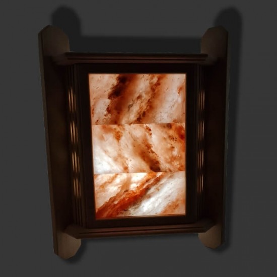 Lampshade for sauna lamp with HIMALAYAN SALT 3, corner