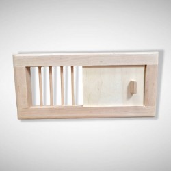 Pirts ventilācijas restes ar aizbīdni LONG Pirts ventilācijas restes ar aizbīdni LONG