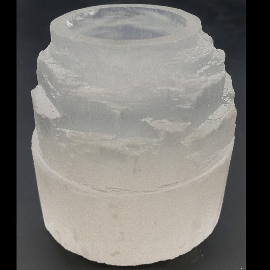 Selenite candleholder 8cm Selenite candleholder 8cm