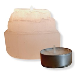 Selenīta svečturis 8cm Selenīta svečturis 8cm