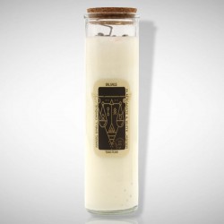 BURVESTĪBU SVECE - LĪDZSVARAM melnais ahāts un baltā jašma, ilang-ilang BURVESTĪBU SVECE - LĪDZSVARAM melnais ahāts un baltā jašma, ilang-ilang