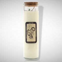 BURVESTĪBU SVECE - PAVEDINĀŠANAI dažādi akmeņi, ilang-ilang un pačūlija BURVESTĪBU SVECE - PAVEDINĀŠANAI dažādi akmeņi, ilang-ilang un pačūlija