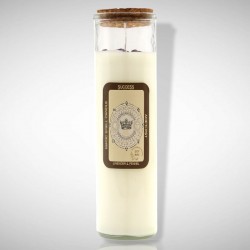 BURVESTĪBU SVECE - PANĀKUMIEM ametists, lavanda un fenhelis BURVESTĪBU SVECE - PANĀKUMIEM ametists, lavanda un fenhelis