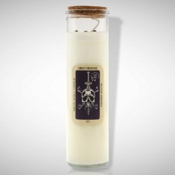 BURVESTĪBU SVECE - SALDĀ ATRIEBĪBA asiņainais granāts un lilija BURVESTĪBU SVECE - SALDĀ ATRIEBĪBA asiņainais granāts un lilija