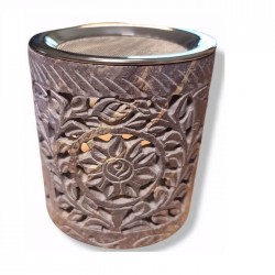 Ziepjakmens ēterisko eļļu aromalampa ar ziediem 2in1