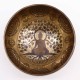 Tibetas dziedinošā bļoda ar gravējumu BUDAS KOKS BODHI Ø 16cm