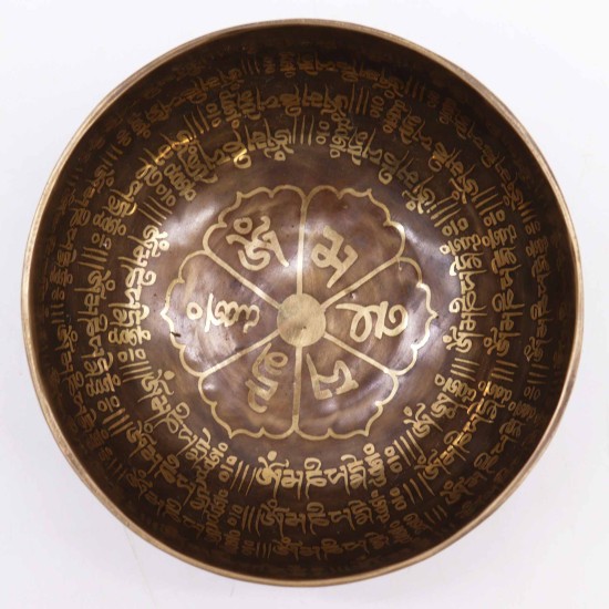 Tibetas dziedinošā bļoda ar gravējumu MANTRA Ø 16cm