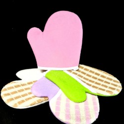 Džutas - kokvilnas pīlinga cimds Džutas - kokvilnas pīlinga cimds