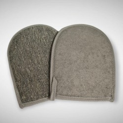 Dabīgās bambusa ogles un lina šķiedras mazgāšanās cimds Dabīgās bambusa ogles un lina šķiedras mazgāšanās cimds