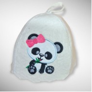 Kids Sauna hat PANDA GIRL Kids Sauna hat PANDA GIRL