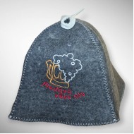 Pirts cepure "Piedāvā vēsu alu", pelēka (x1) Pirts cepure "Piedāvā vēsu alu", pelēka (x1)