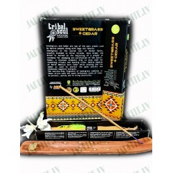 SWEETGRASS + CEDAR - Tribal Soul Incense Sticks 15g SWEETGRASS + CEDAR - Tribal Soul Incense Sticks 15g