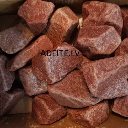 Akmeņi pirtīm Sarkanais kvarcīts, noapaļots (20kg) Akmeņi pirtīm Sarkanais kvarcīts, noapaļots (20kg)
