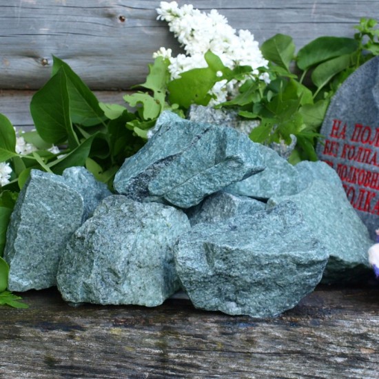 Angular split-face Jadeite - medium stones 10kg for sauna