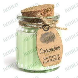 Aromātiskā sojas vaska svece SVAIGAIS GURĶIS 60g Aromātiskā sojas vaska svece SVAIGAIS GURĶIS 60g