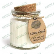 Aromātiskā sojas vaska svece SVAIGAIS LINS 60g Aromātiskā sojas vaska svece SVAIGAIS LINS 60g