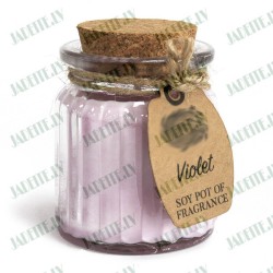 Aromātiskā sojas vaska svece VIJOLĪTE 60g Aromātiskā sojas vaska svece VIJOLĪTE 60g