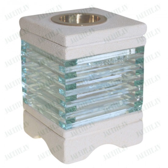 Natural Stone Oil-burner with Glass Bricks (x1) Natural Stone Oil-burner with Glass Bricks (x1)