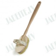 Body brush with a long hemu wood handle and boar hair Body brush with a long hemu wood handle and boar hair