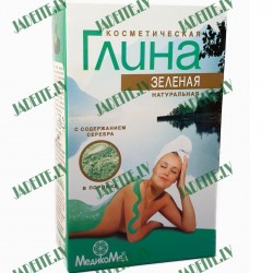 Kosmētiskie dabīgie ZAĻIE māli taukainai un kombinētai ādai 100g Kosmētiskie dabīgie ZAĻIE māli taukainai un kombinētai ādai 100g