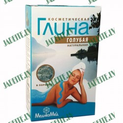 Kosmētiskie dabīgie ZILIE māli normālai ādai 100g Kosmētiskie dabīgie ZILIE māli normālai ādai 100g