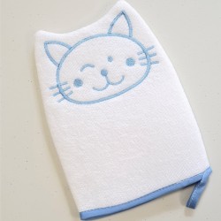 Vannas cimdiņš zīdainīšiem ar izšūtu kaķīti (x1) Vannas cimdiņš zīdainīšiem ar izšūtu kaķīti (x1)