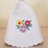 Pirts cepure ar izšuvumu "Pušķis", balta (x1)