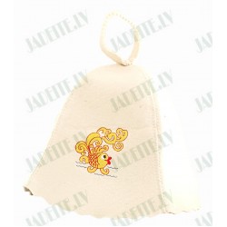 Pirts cepure "Zelta zivtiņa", balta (x1) Pirts cepure "Zelta zivtiņa", balta (x1)