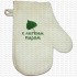 Mitten for Sauna "С лёгким паром!", white (x1)