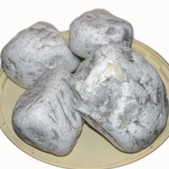 Saunas akmeņi Baltais kvarcs 5-10cm noapaļots (~20kg)