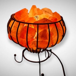 Industriālā stila Himalaju sāls lampa GROZS 3.5kg Industriālā stila Himalaju sāls lampa GROZS 3.5kg