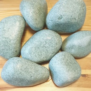 Rounded sauna stones
