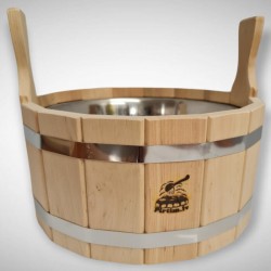 Pirts ķipītis ar nerūsējošā tērauda ieliktni ALKSNIS 5L Pirts ķipītis ar nerūsējošā tērauda ieliktni ALKSNIS 5L