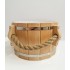 Alkšņa koka pirts bļoda ar plastmasas ieliktni 12L 