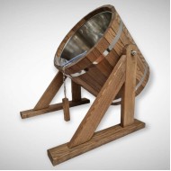 Krievu duša 20L ar nerūsējošā tērauda ieliktni, ozols Krievu duša 20L ar nerūsējošā tērauda ieliktni, ozols