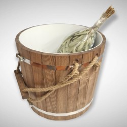 Steamer from OAK with lid and plastic insert 20L Steamer from OAK with lid and plastic insert 20L