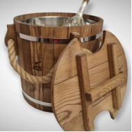 Ozola pirts spainis PREMIUM ar vāku un virves rokturiem 20L