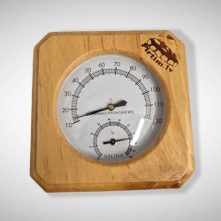 Higrometrs - Termometrs pirtīm kvadrāts Higrometrs - Termometrs pirtīm kvadrāts
